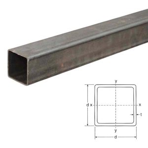 Tubo Ferro Quad. 25x25 Parede 1,5 mm