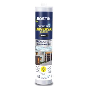 Silicone Acético Universal Preto 280 ml – Perfect