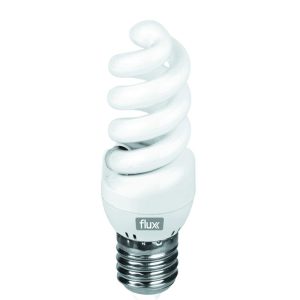Lâmpada Económica Espiral Mini 11 W E27 – Flux
