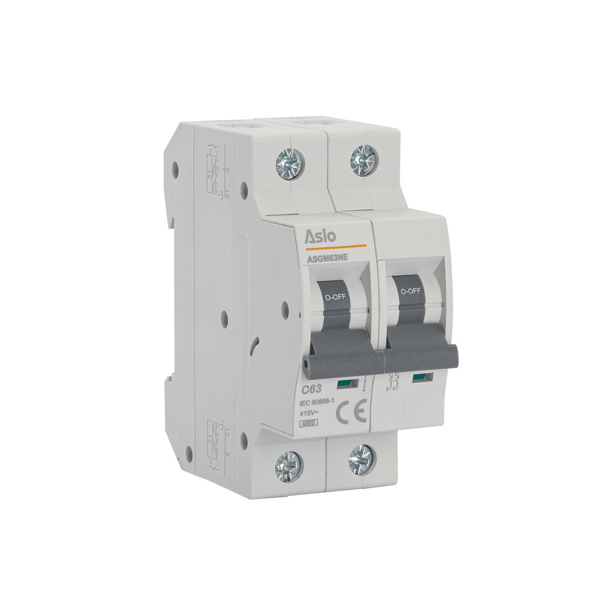 Disjuntor Bipolar 10 A – Aslo