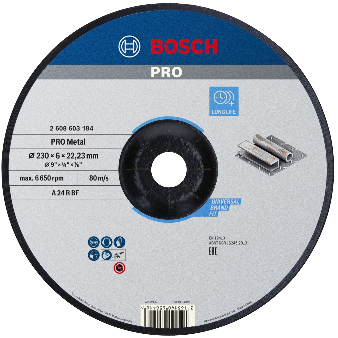 Disco Rebarbar Ferro 230 mm – Bosch