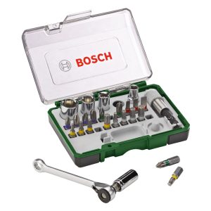 Conj 27 Peças Aparafusador com Roquete – Bosch