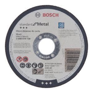 Disco Corte Metal 115×2,5 – Bosch