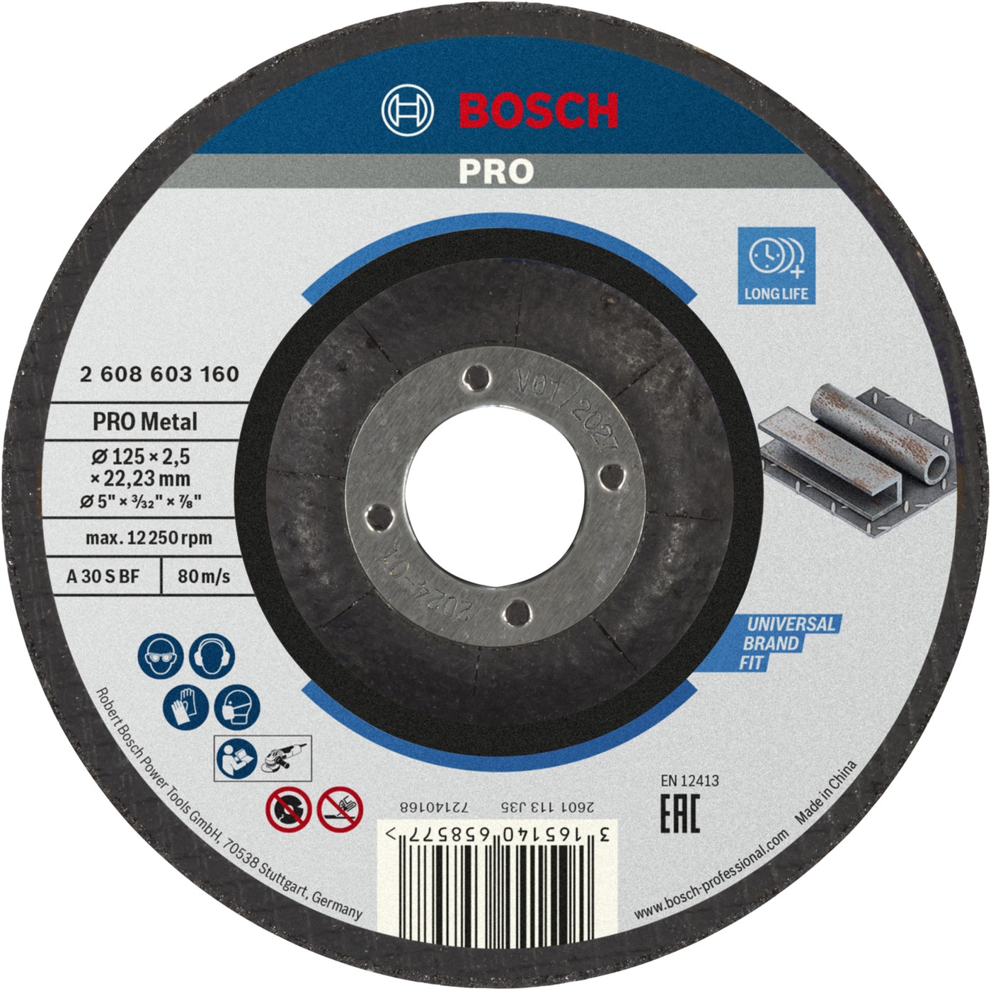 Disco Corte Metal 125×2,5 – Bosch