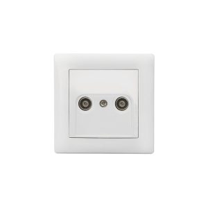 Tomada Tv/Fm Terminal Branco – Aslo