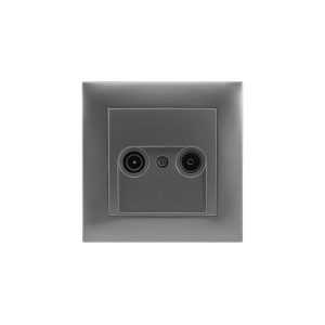 Tomada Tv/Fm Terminal Cromado – Aslo