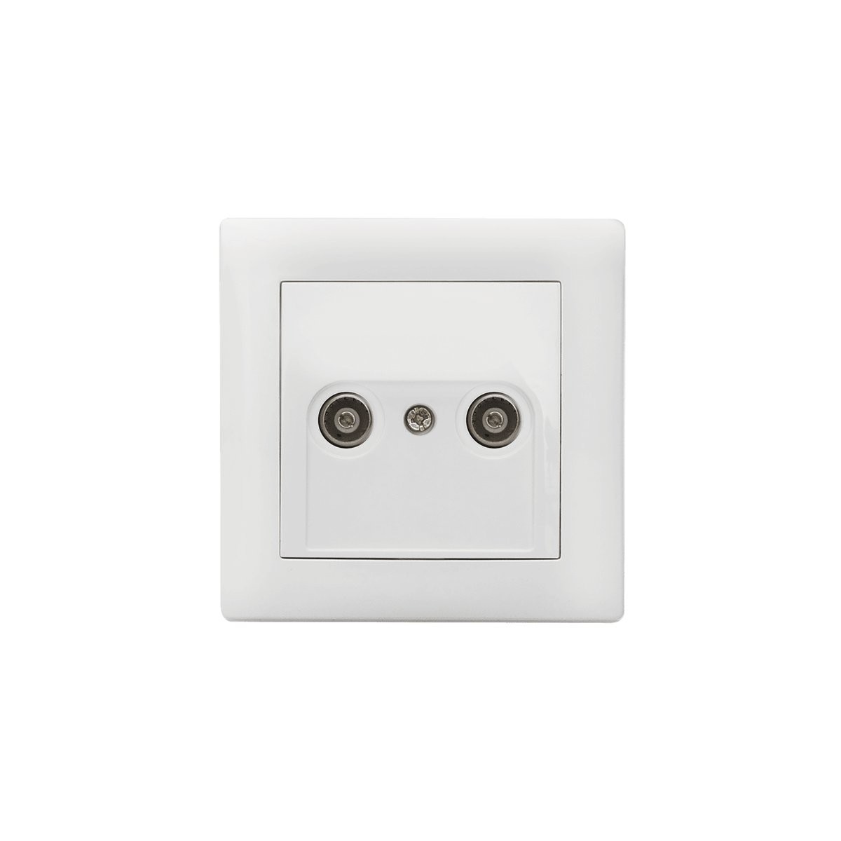 Tomada Tv/Fm Passagem Branco – Aslo
