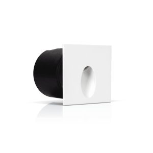 Aplique Embutir Quadrado 3 W 4000 K IP54 Branco – Aslo