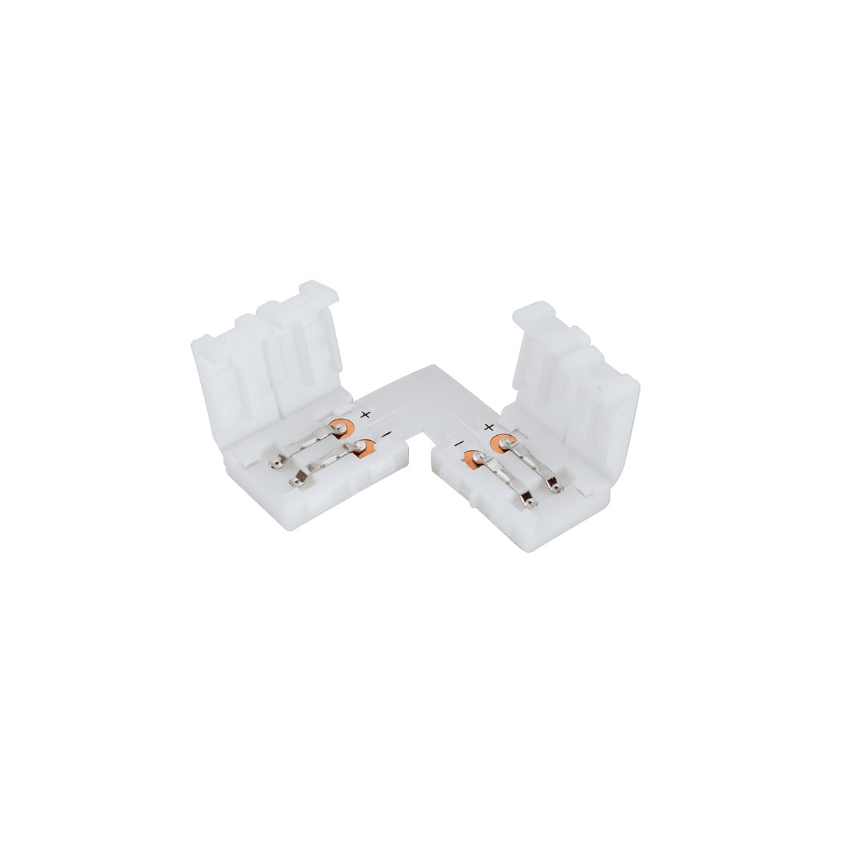 Conector Clip L 2 Pinos para Fita LED 10 mm 12 V/24 V – Aslo