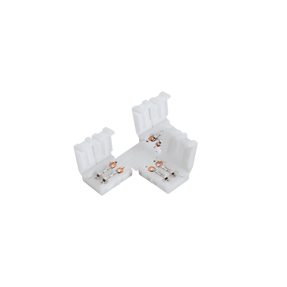 Conector Clip T2 Pinos para Fita LED 10 mm 12 V/24 V – Aslo
