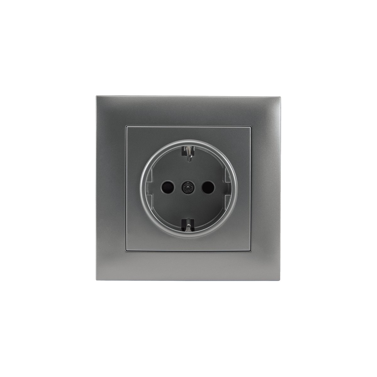 Tomada Schuko 2P+T M2020 Alumínio – Aslo