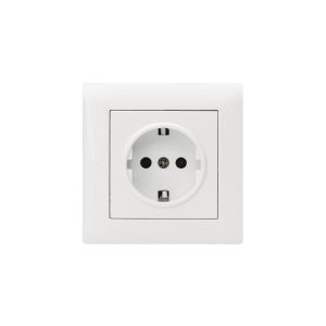Tomada Tipo Schuko 2P+T M2020 16 A-250 V com AP Branco – Aslo