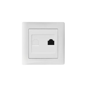 Tomada 1 × RJ45 CAT.6 UTP M2020 Branco – Aslo