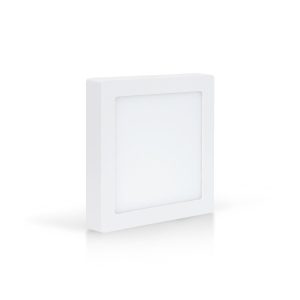 Painel LED Saliente Quadrado 120 mm 6 W 3000 K Branco – Aslo