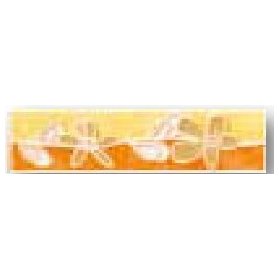 Azulejo Gresco Spring Barra Laranja 7×25 cm
