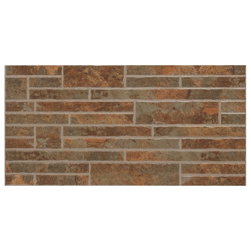 Azulejo Gresco Wall Stones Brown 30×60 cm (cx. 1,47 m²)