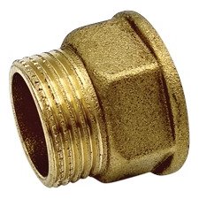 União Latão / Cromado Macho/Fêmea 1/2
