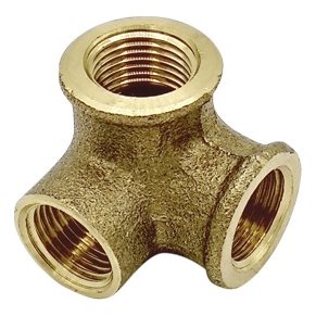 Joelho Latão 3 Vias 3/4