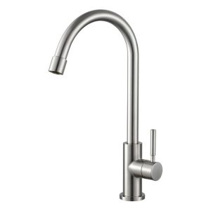 Torneira Balcão 1 Água Bica Alta Inox Escovado