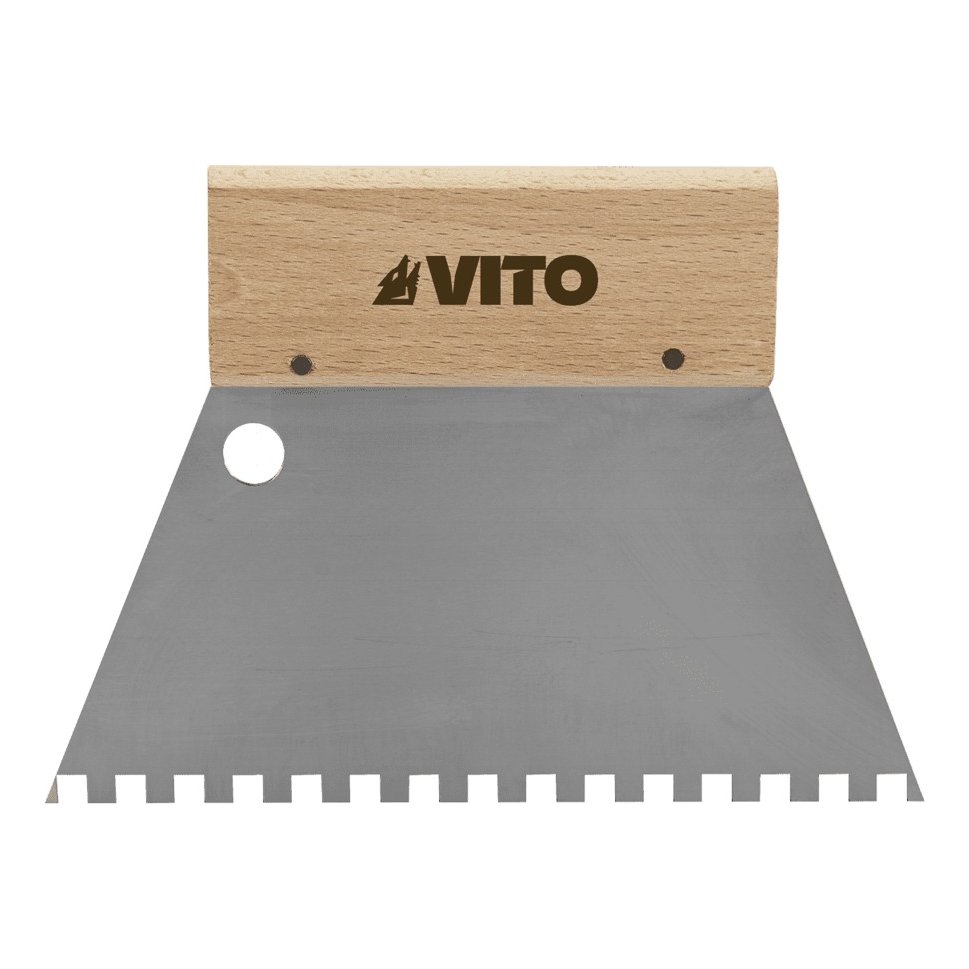 Espátula Aço Dentada 250 mm 8×8 – Vito