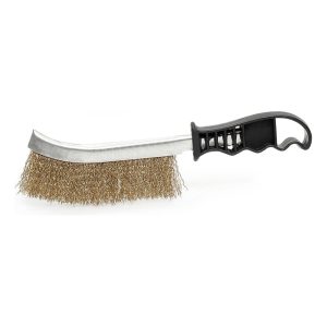 Escova Aço Latonado com Cabo Plástico – Vito