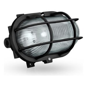 Olho Boi Plástico Oval Preto 170 mm – Aslo