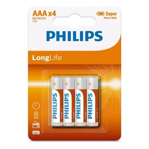 Pilhas LongLife "AAA" Emb. 12 un. – Philips