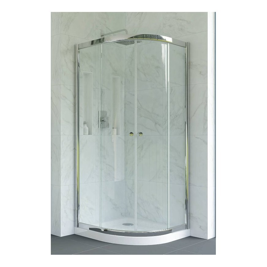 Cabine Duche com Base 80×80 Redonda Branco 2004/1 – AFJ