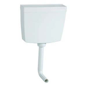 Autoclismo Plástico Branco com Ferragem