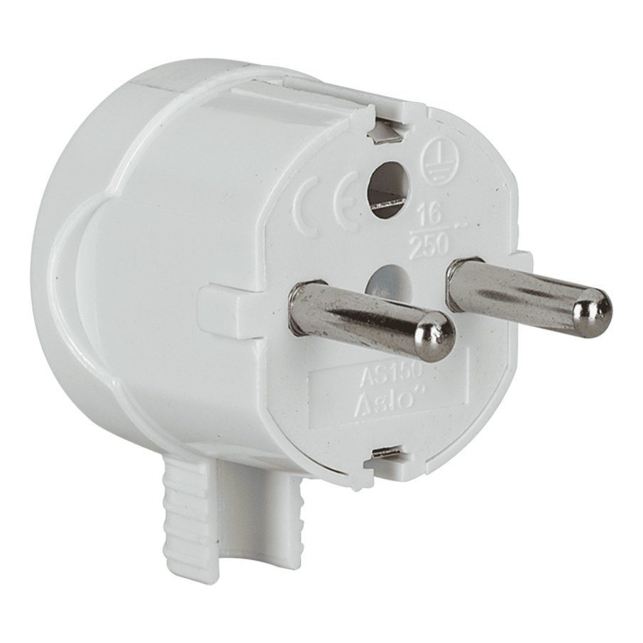 Ficha Macho Schuko Lateral 10 A – Aslo