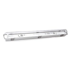 Armadura Estanque PC com Clips Inox 1×G13 Vazia 120 m – Aslo