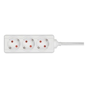 Bloco Triplo 3×2P+T com Cabo 3G1,5 MM²-3 m – Aslo