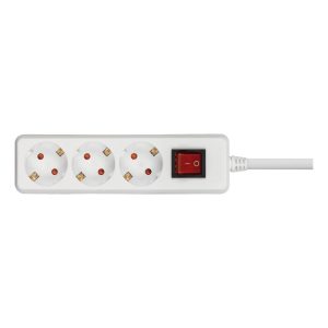 Bloco Triplo com Interruptor 3×2P+T com Cabo 3G1,5 mm² – Aslo