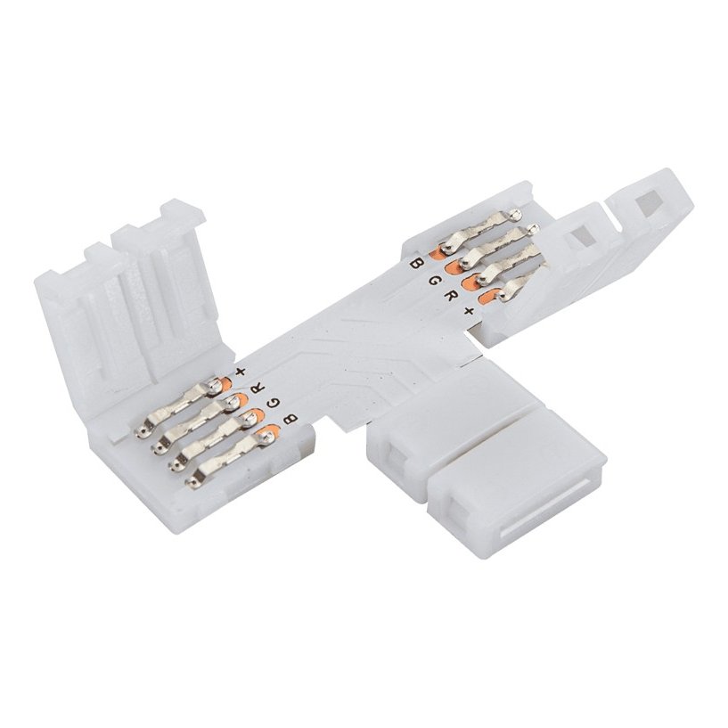 Conector Clip T para Fita LED RGB 10 mm 12 V/24 V – Aslo