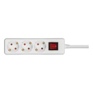 Extensão Tripla Eco 3G1,0 mm² - 1,5 m com Interruptor – Aslo