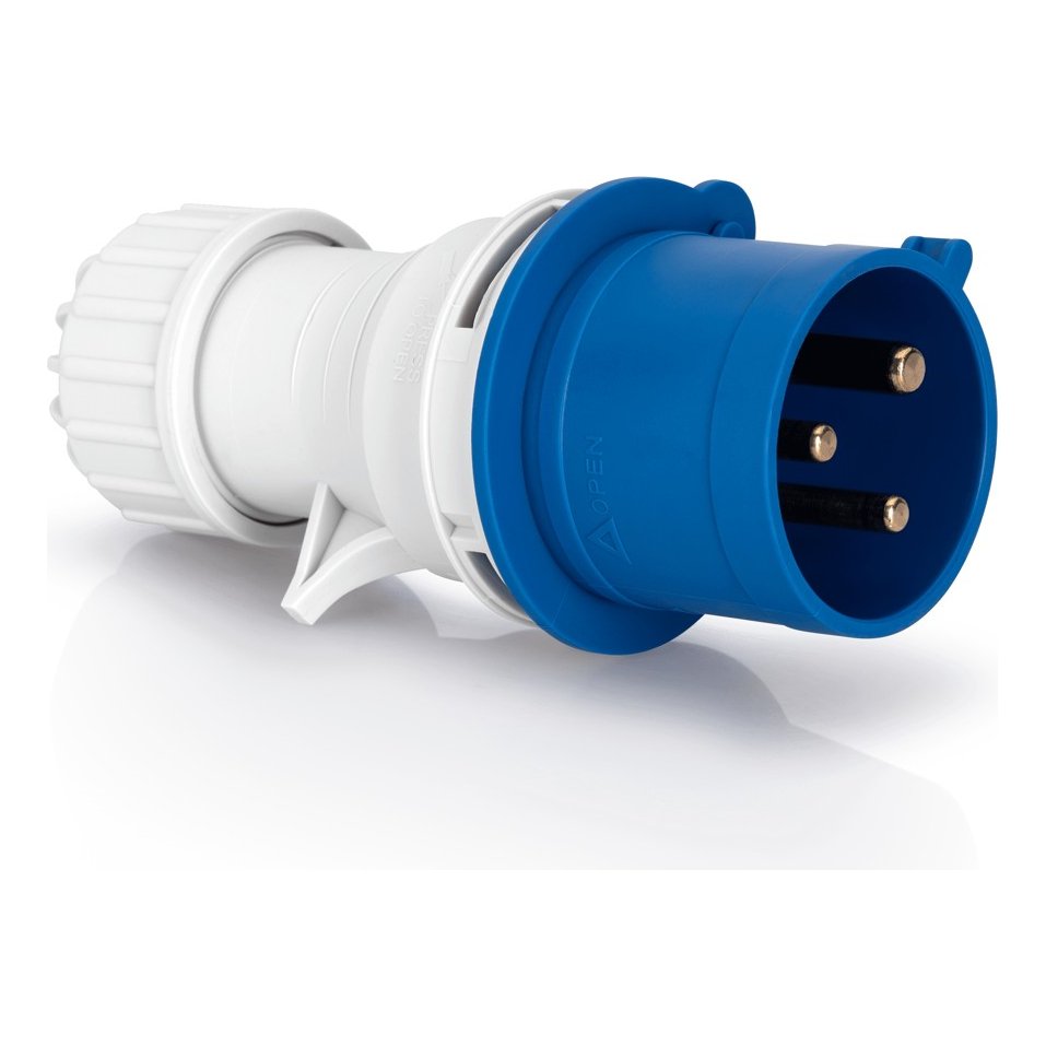 Ficha Industrial Macho 32 A 2P+T 230 V – Aslo