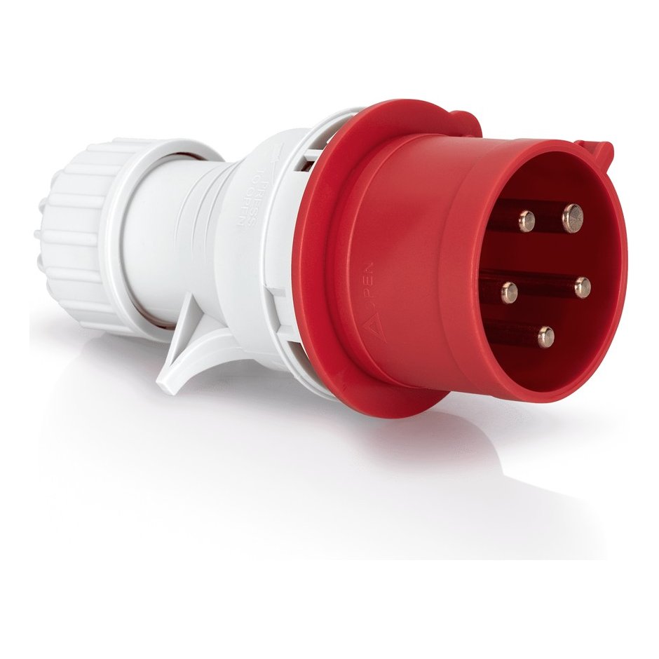 Ficha Industrial Macho 32 A 2P+T+N 400 V – Aslo
