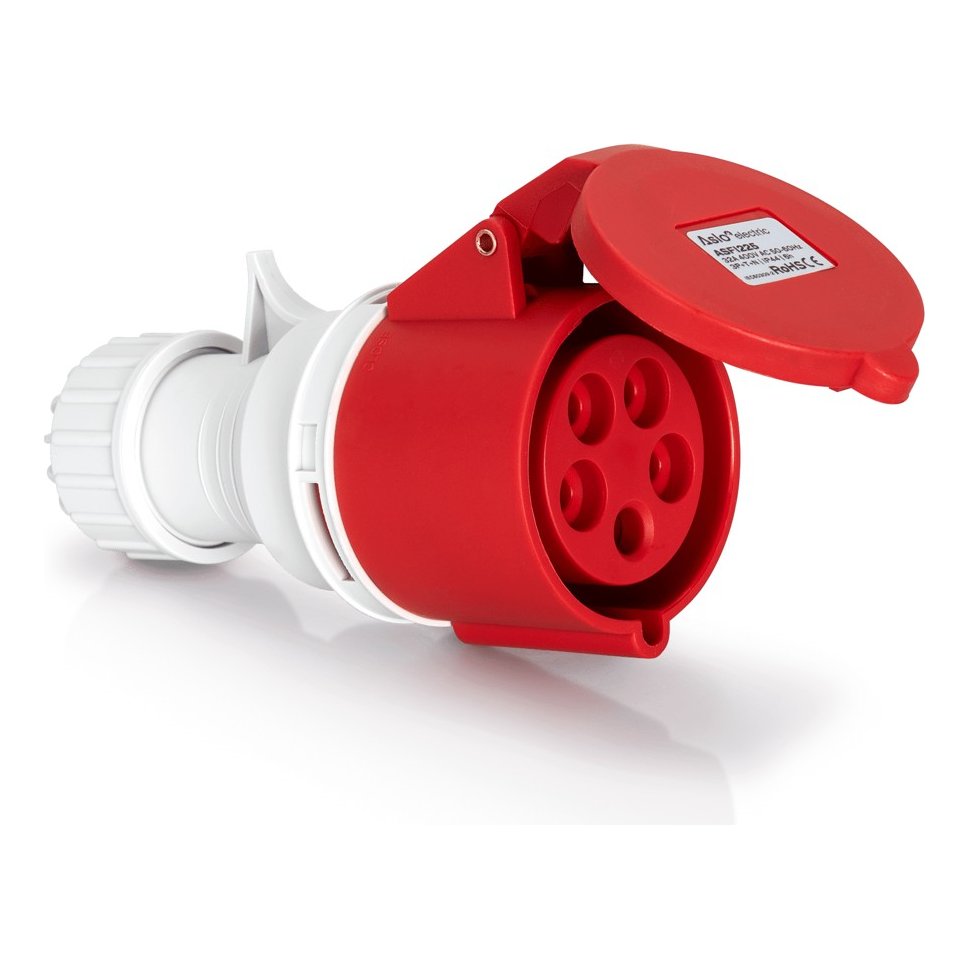Ficha Industrial Fêmea 32 A 3P+T+N 400 V – Aslo