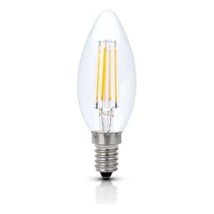 Lâmpada LED de Filamento Esférica Chama E14 4 W 4000 K Blister – Aslo