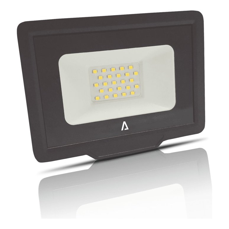 Projetor Slim SMD 20 W IP65 5000 K Preto – Aslo