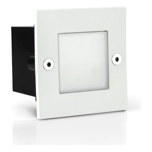 Aplique Embutir Quadrado 1,5 W 4000 K IP65 Branco – Aslo