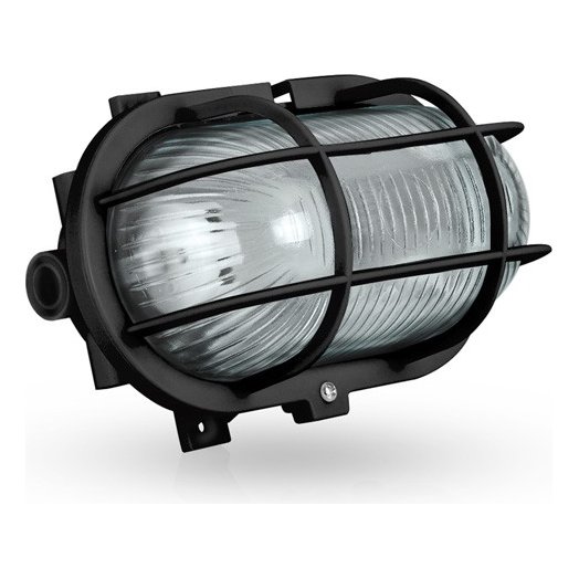 Olho Boi Plástico Oval Preto 200 mm – Aslo