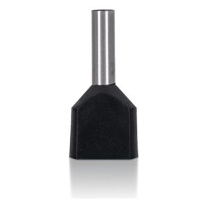Ponteira Dupla Isolada 2×1,5 mm Preto – Aslo