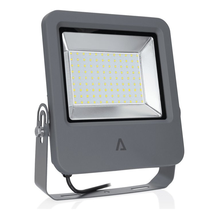 Projetor LED SMD 100 W IP65 6000 K Cinza – Aslo