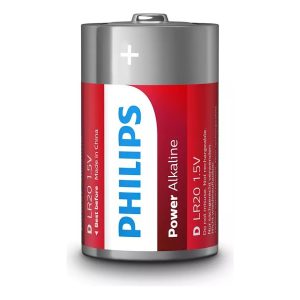 Pilha "D" Power Alkaline 2 un. – Philips