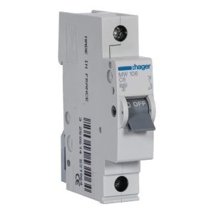 Disjuntor 1P 6 A C 3 kA – Hager