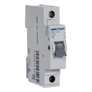 Disjuntor 1P 25 A C 3 kA – Hager