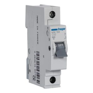 Disjuntor 1P 32 A C 3 kA – Hager