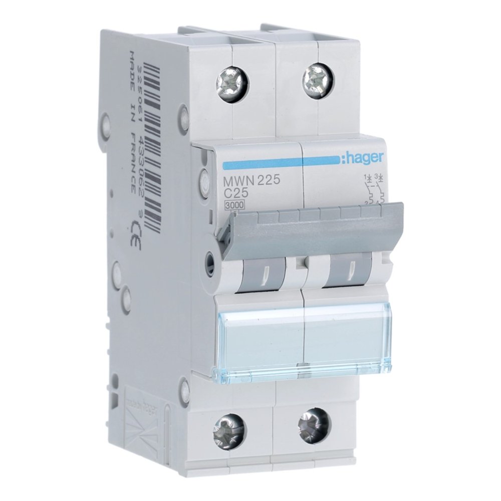 Disjuntor 2P 25 A – Hager