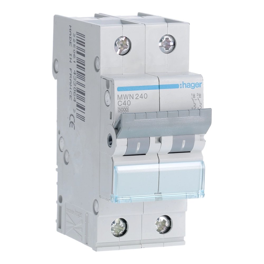Disjuntor 2P 40 A – Hager